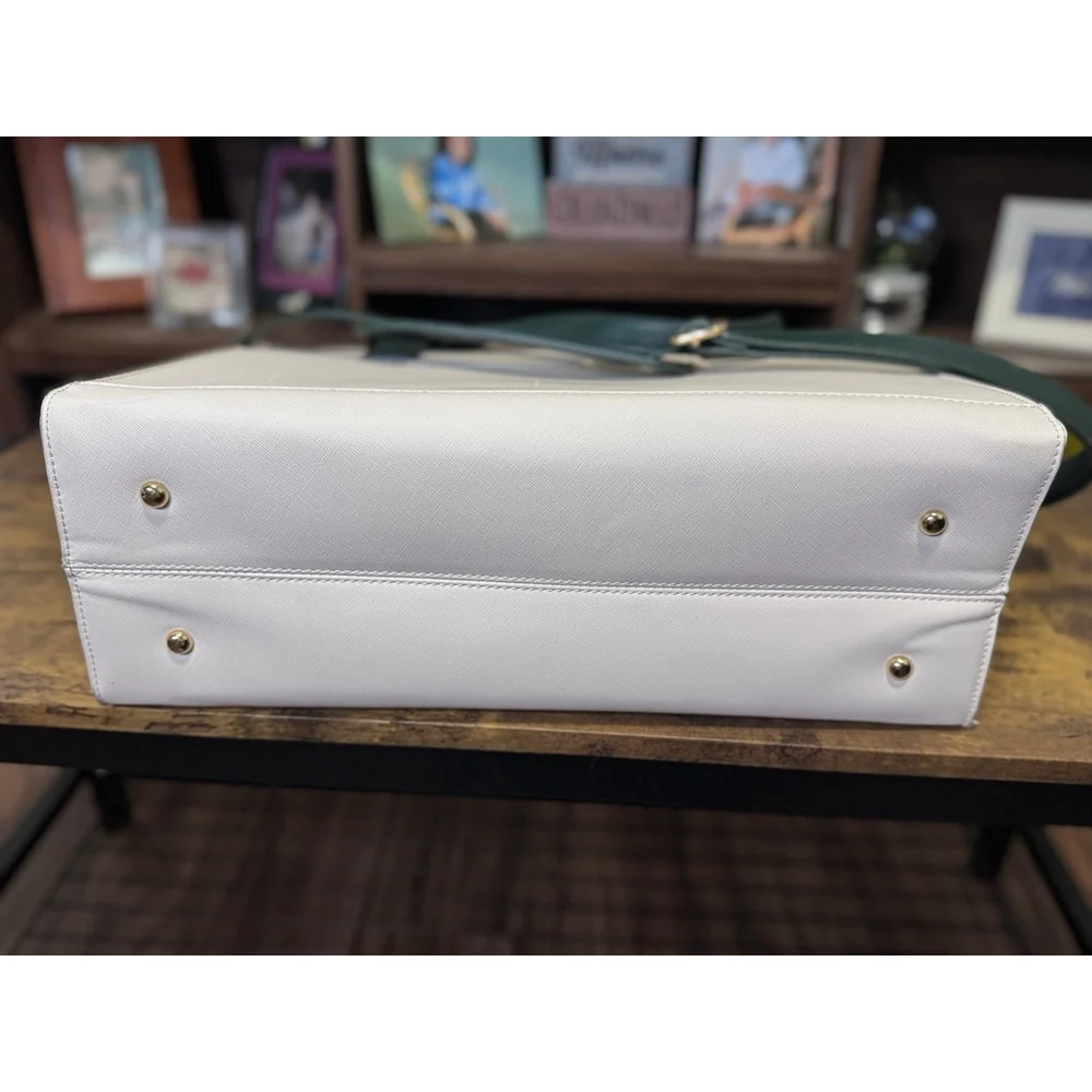 Women's Lovevook Beige & Green Laptop Bag, One Size